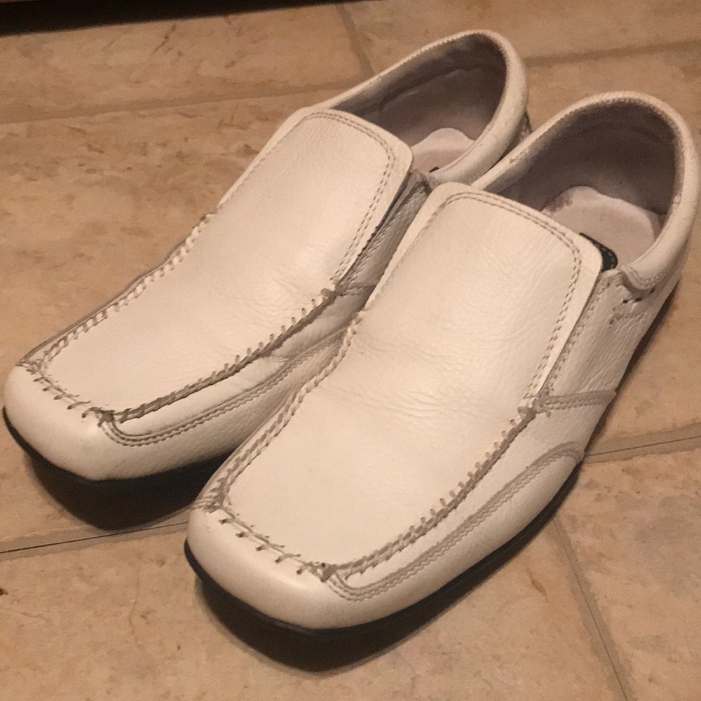 White Ferraro  loafers